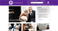 Desktop Screenshot of folkekirken.dk
